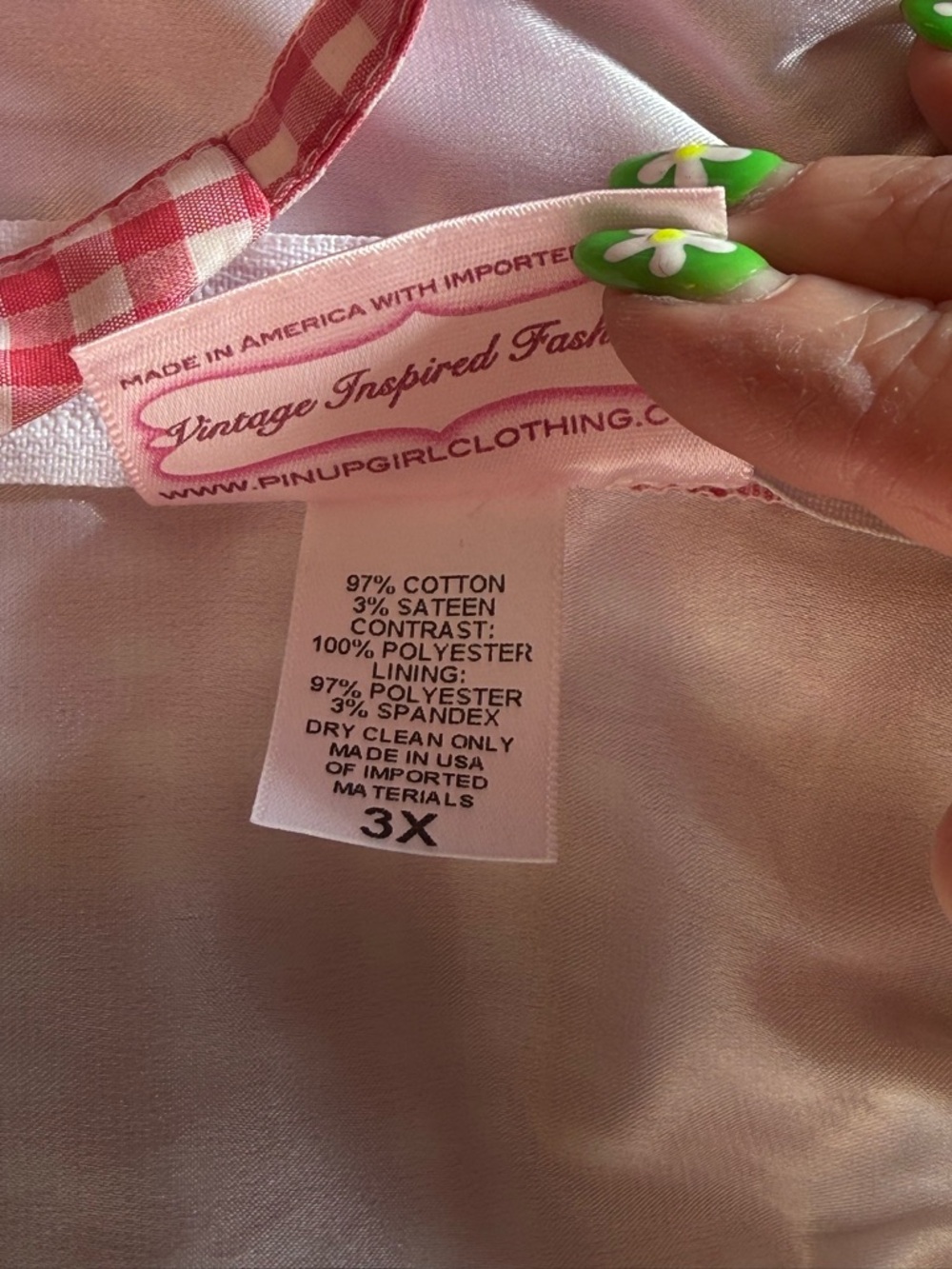 PUG “Evangeline” Pink Gingham Wiggle Dress with Belt - Picture 8 of 9
